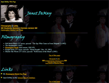 Tablet Screenshot of janetdemay.tv-website.com