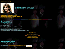Tablet Screenshot of cassandraharris.tv-website.com